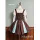 Alice Girl Bear Chocolate Short and Long Skirt and JSK(2nd Pre-Order/2 Colours/Full Payment Without Shipping)